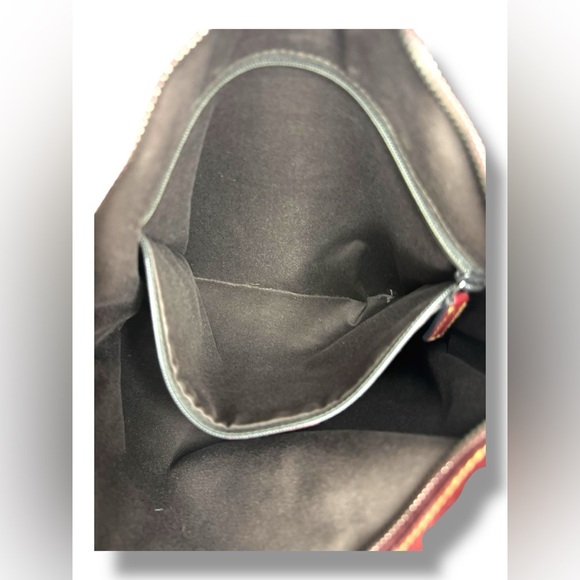 Gucci GG Supreme Canvas Shoulder Bag Brown Burgundy Vintage Style - Picture 14 of 15